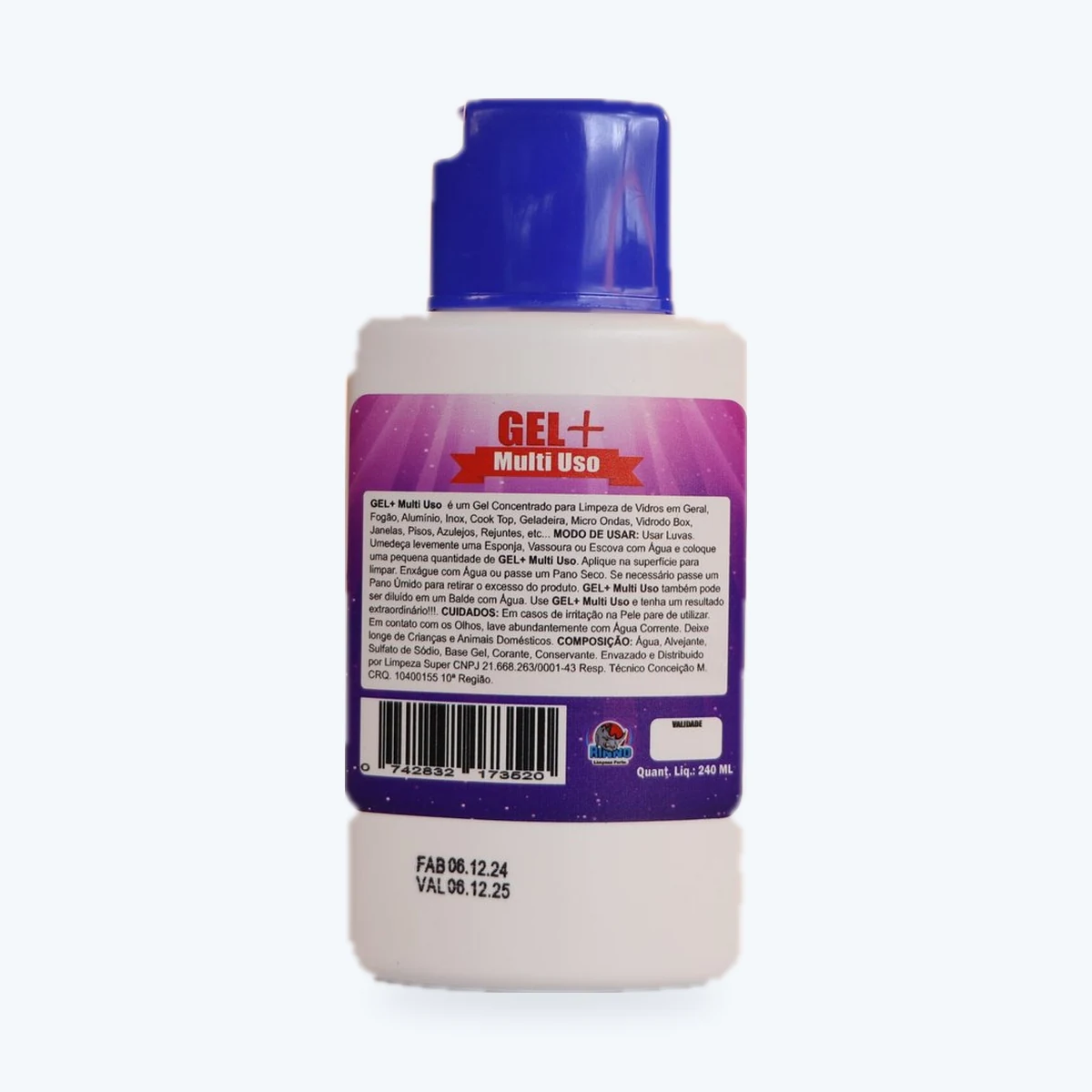 GEL+ Multiuso 250 ml Rinno - verso