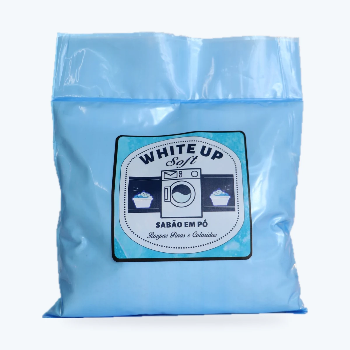 Sabão em pó White Up Soft Rinno para roupas finas e coloridas, embalagem de 1 kg